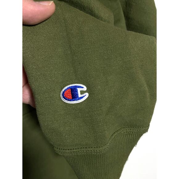 Champion Embroidered Logo Hoodie Sweatshirt Mens M Athleisure Activewear Comfort - Picture 5 of 7